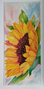 کارت پستال طرح گل آفتابگردان