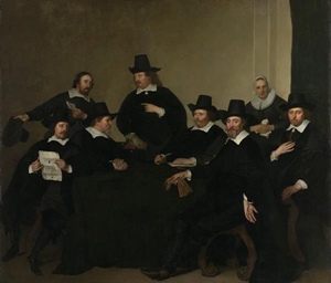 نقاشی -  4 - گروهی از مردان عکس کت و شلوار سیاه