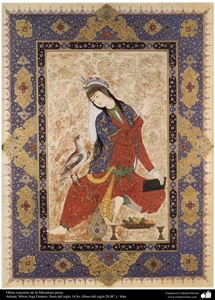 نقاشی -  43 - obras maestras de la miniatura persa artista mirza aqa emami 3