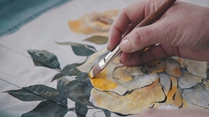 آموزش نقاشی روی پارچه 