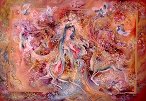 نقاشی استاد فرشچیان -نوای مهر  سال 2000