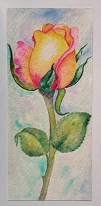 کارت پستال طرح گل رز