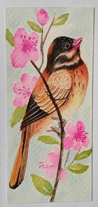 کارت پستال طرح پرنده
